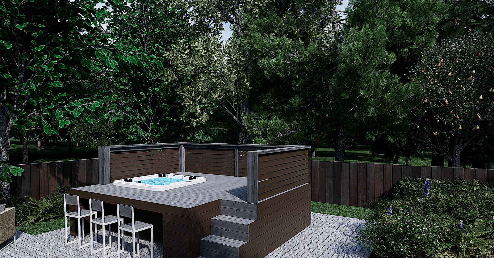 Drvena nadstrešnica Spa Deck S